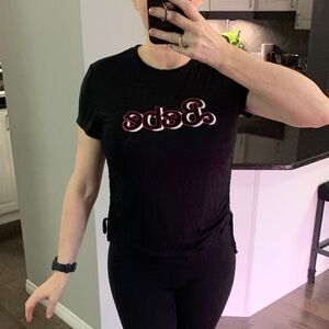 Bebe Black Short Sleeve Tee
